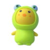 set-pentru-copii-cu-7-jucarii-squishy-in-forma-de-animalute-detaliu-2 Set pentru copii cu 7 jucării squishy în formă de animăluțe, figurină squishy verticală: pui galben cu glugă verde