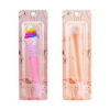 set-pixuri-squishy-continut Set Pixuri squishy, două pixuri în blistere pe carton roz cu iepurași: unul roz cu decor de înghețată spiralată cu bombonele