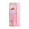set-pixuri-squishy-detaliu Set Pixuri squishy, roz în blister, cu decor mare de înghețată spiralată cu bombonele colorate.
