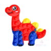 set-senzorial-planeta-dinozaurijucarii-detaliu Set senzorial Planeta Dinozaurijucării, pop it în formă de dinozaur: corp roșu cu bule rotunde