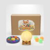 Set senzorial planete cu lampă 3D și Simple Dimple, cutie Spoki, lampa lună pe suport de lemn
