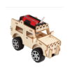 set-steam-concurenti-in-misiune-3-in-1-detaliu-2 Set STEAM Concurenți în misiune, jeep de teren din lemn cu patru roți, proiectoare decorative și suport de baterii roșu