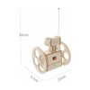 set-stem-3-in-1-exploratorul-dimensiuni Set STEM 3 în 1 Exploratorul, robotul din lemn cu antenă, cotat 19 cm, 11 cm și 9,7 cm