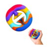 Snapperz multicolor din cauciuc, mare din cauciuc în culorile curcubeului și, alături