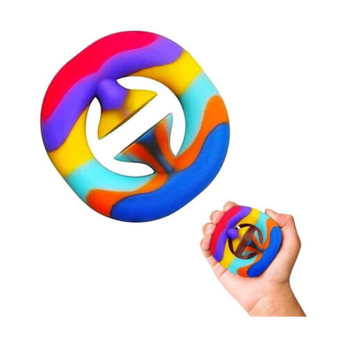 Snapperz multicolor din cauciuc, mare din cauciuc în culorile curcubeului și, alături