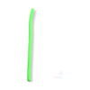 Șnur extensibil Fidget, un singur șnur extensibil verde neon, ondulat, pe fundal alb