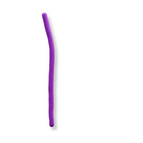 Șnur extensibil Fidget, un singur șnur extensibil mov, ondulat, pe fundal alb
