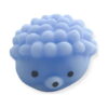 squishy-arici-2 Squishy arici, ariciul squishy albastru văzut din față, cu botul deschis la culoare și doi ochi negri