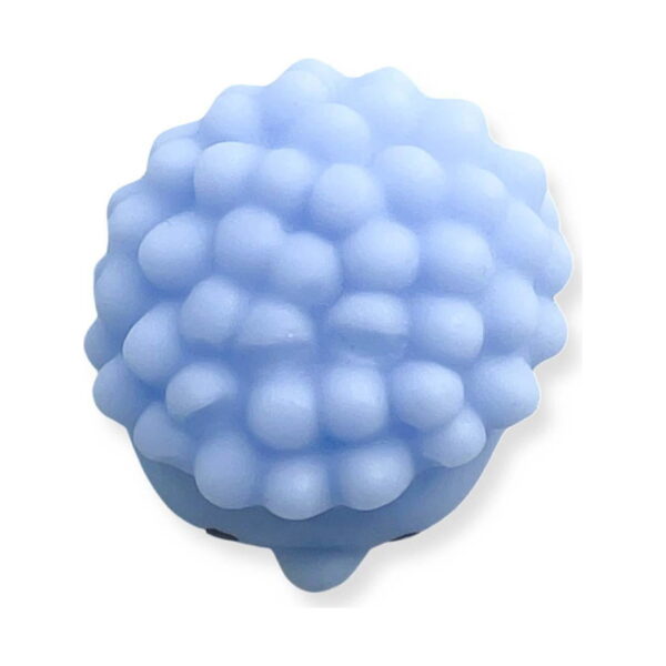 squishy-arici-detaliu-2 Squishy arici, ariciul albastru văzut de sus și din spate, cu țepii rotunjiți și un vârf mic la bază