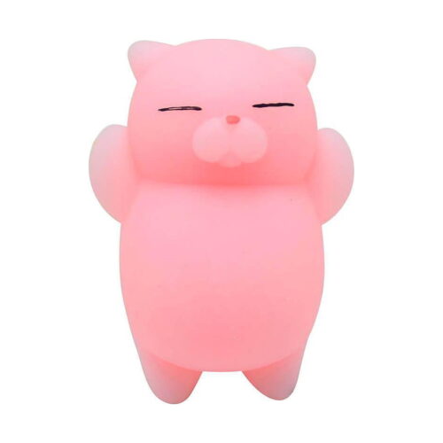 squishy-pisicuta-alb-6 Squishy pisicuță, roz cu ochi închiși
